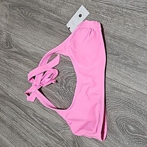 Nwt bikini top hot pink super cute